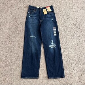 Levi’s Ribcage Straight Ankle Denim Jeans Womens W25